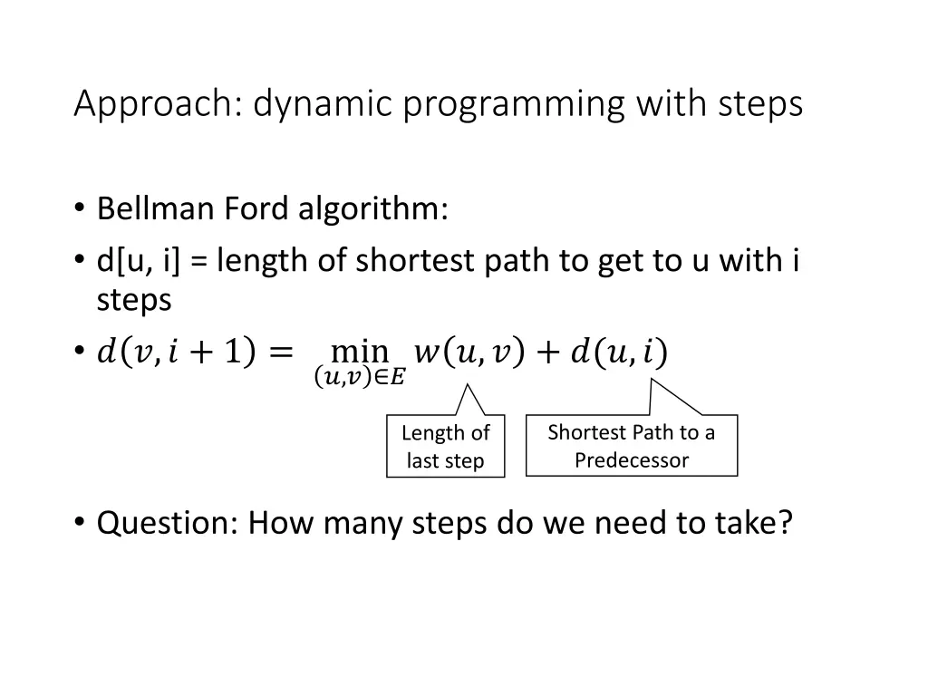 approach dynamic programming with steps