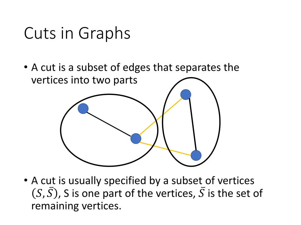 cuts in graphs