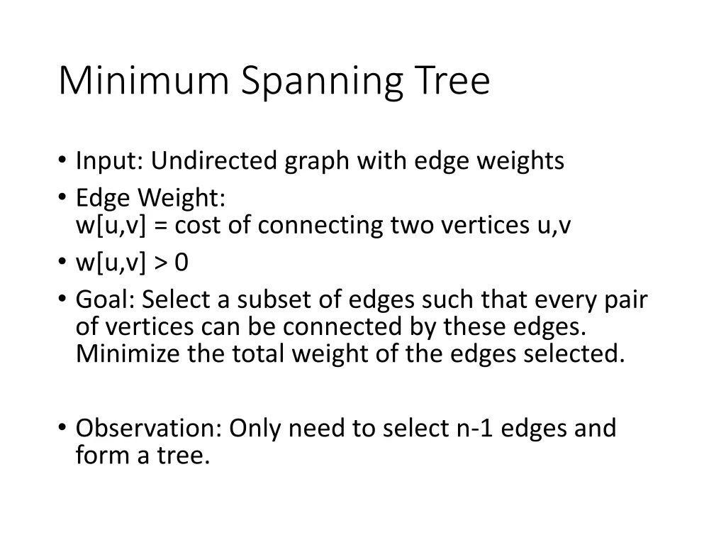 minimum spanning tree 1