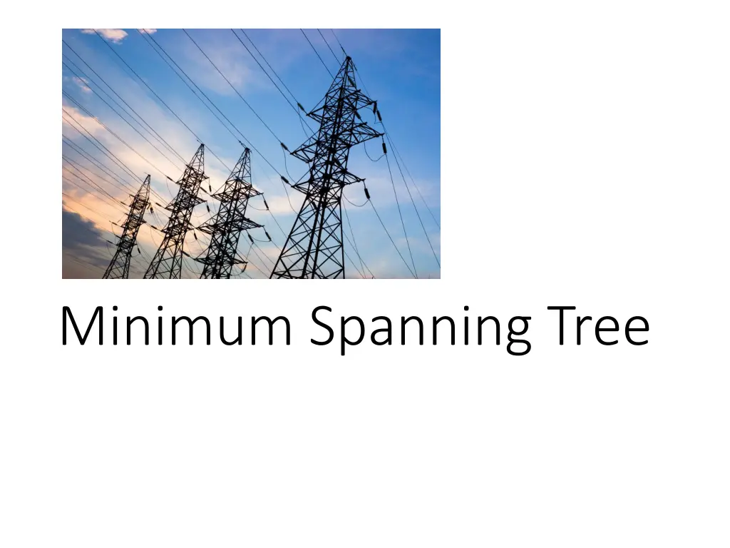 minimum spanning tree