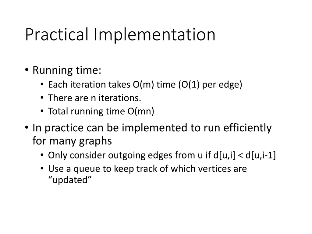 practical implementation