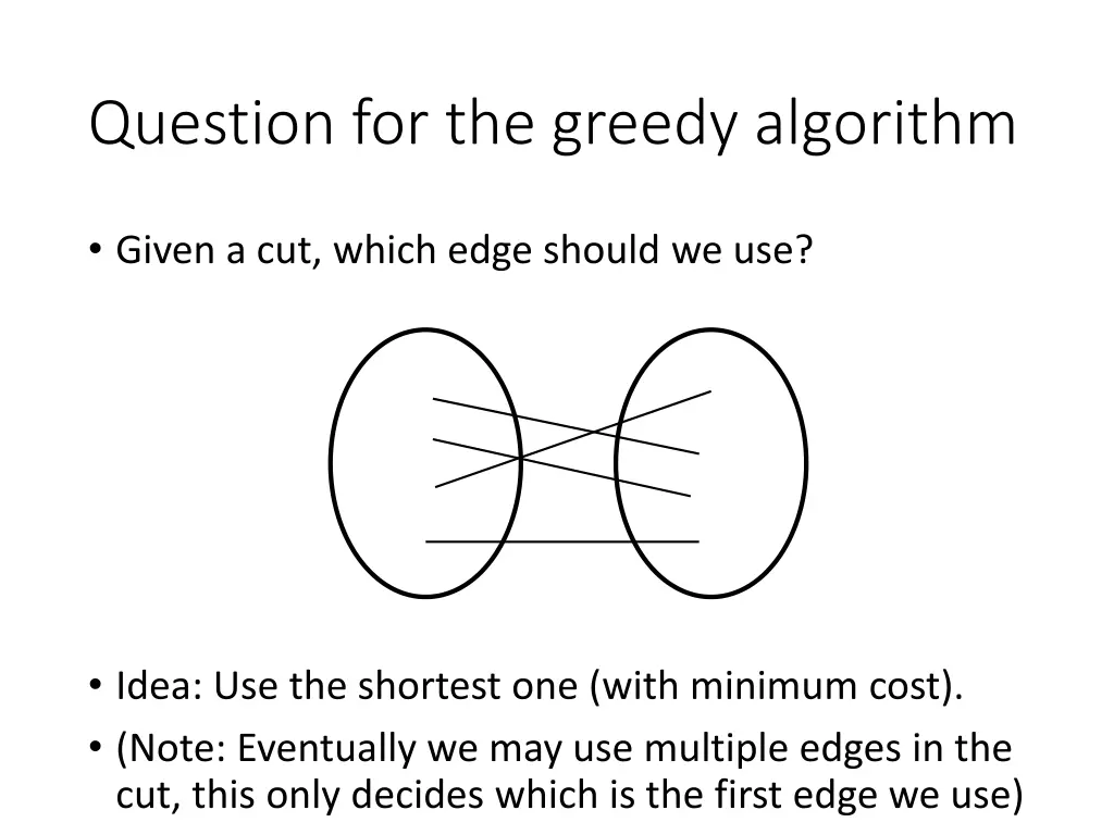 question for the greedy algorithm