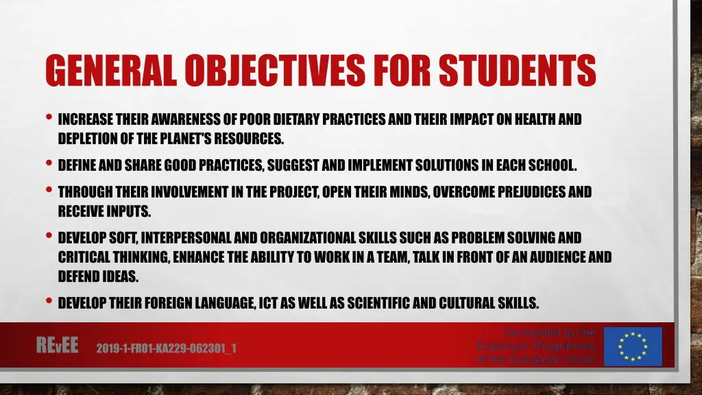 generalobjectives for students