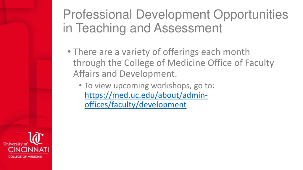 professional development opportunities