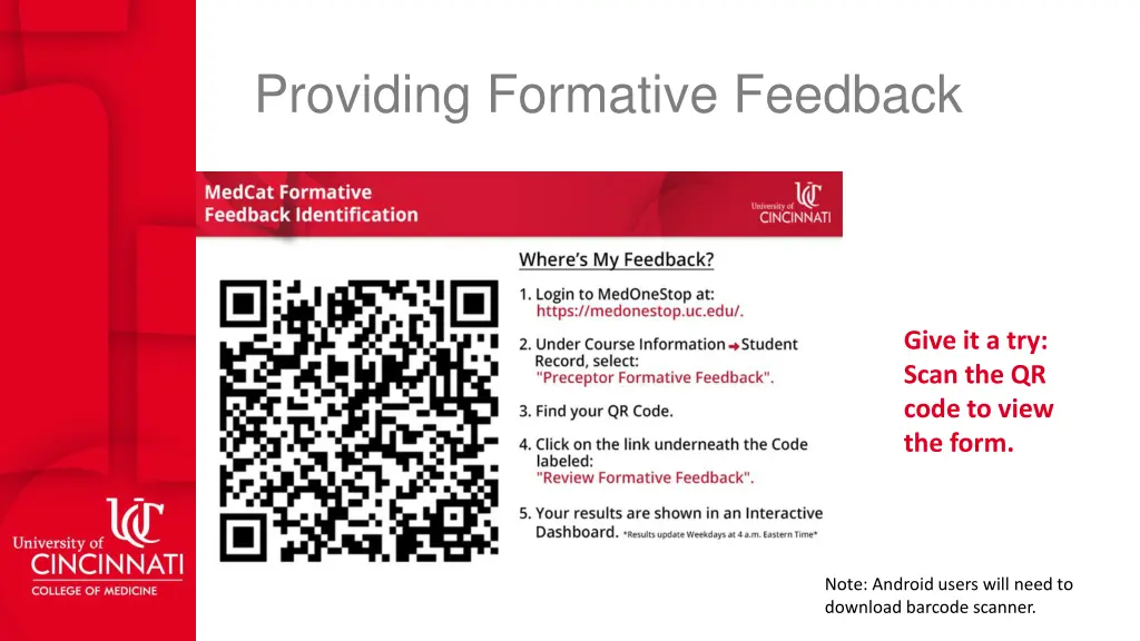 providing formative feedback