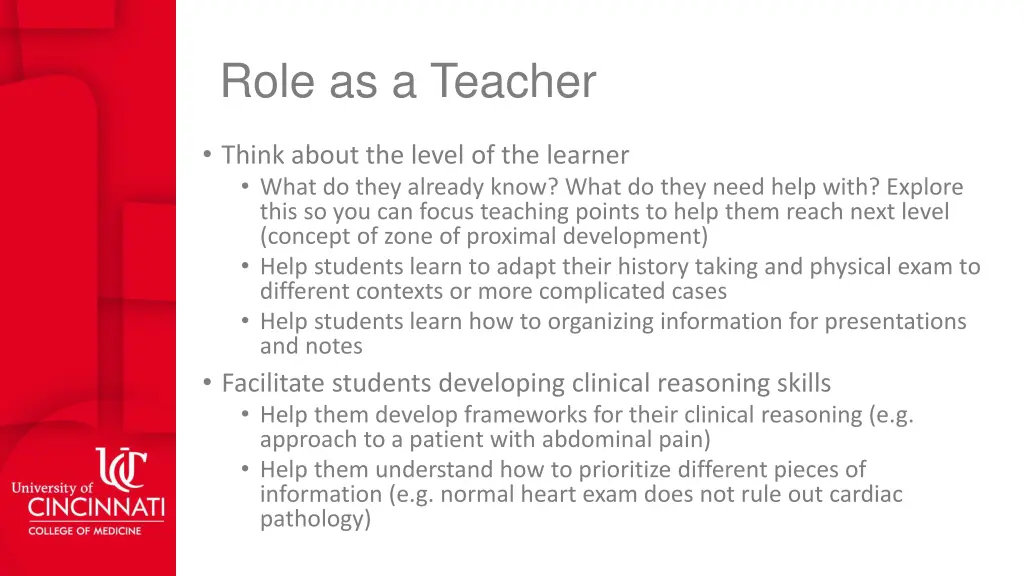 role as a teacher 2