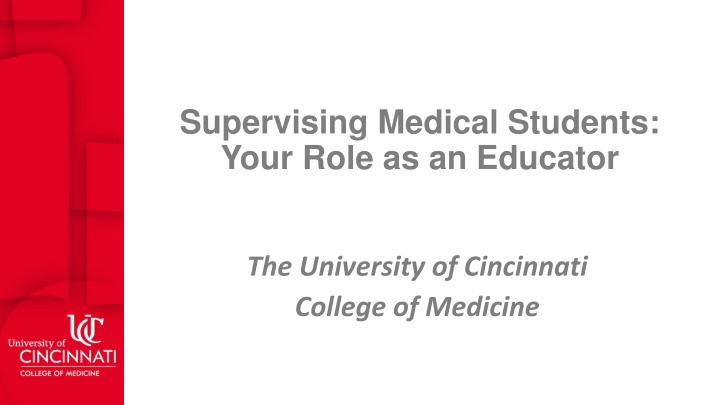 supervising medical students your role