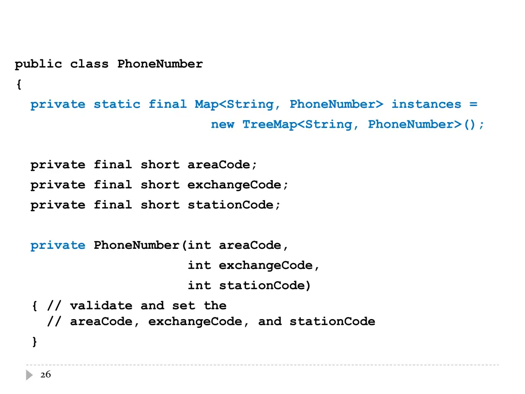 public class phonenumber private static final