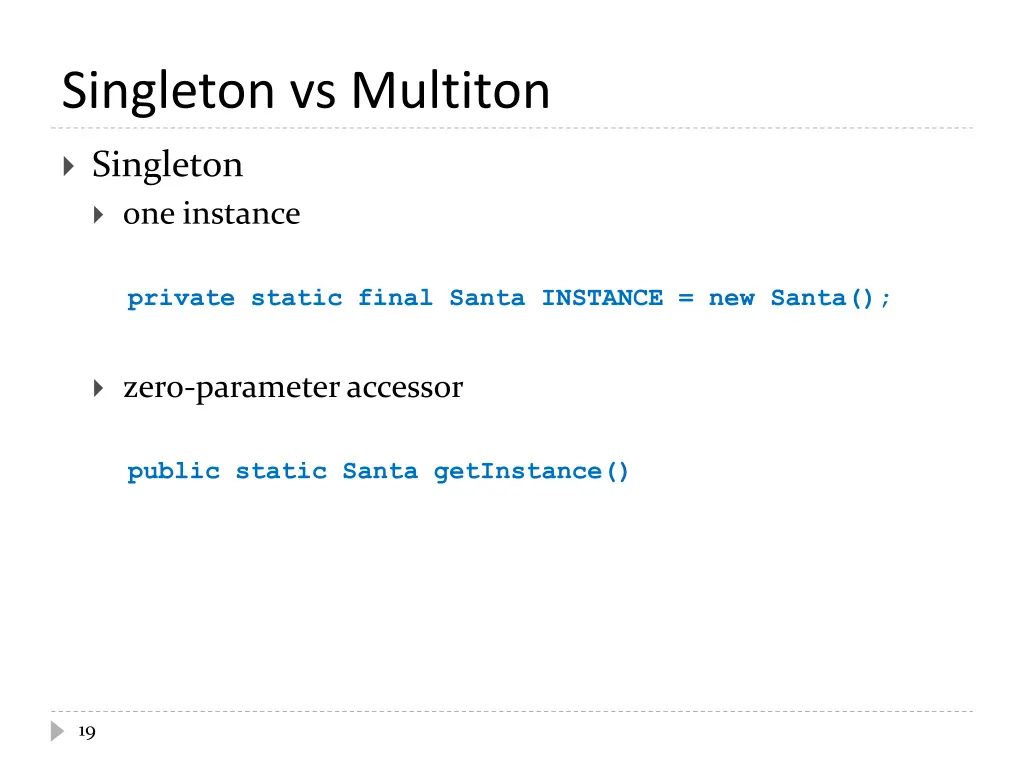 singleton vs multiton