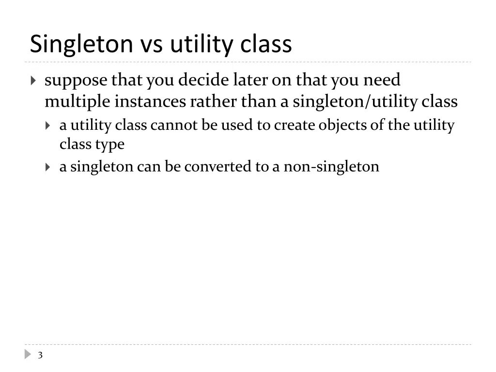 singleton vs utility class 2