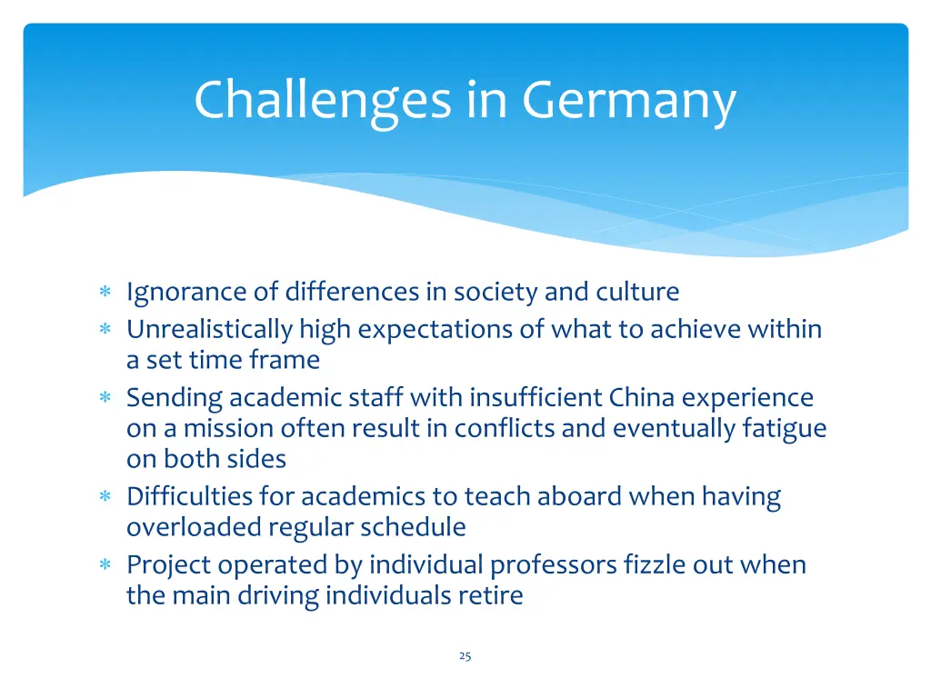 challenges in germany