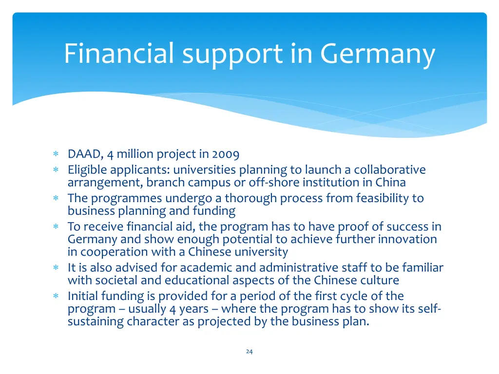 financial support in germany