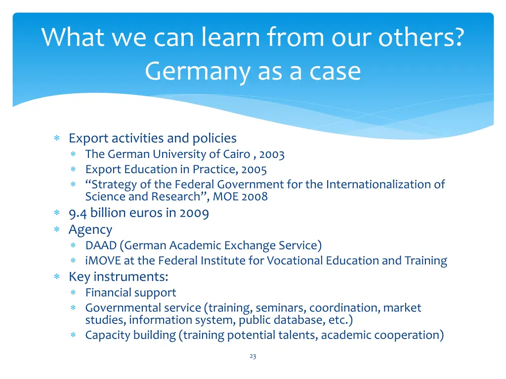 what we can learn from our others germany