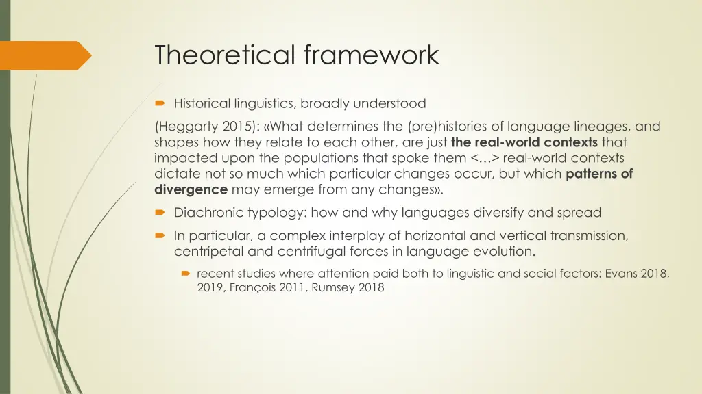 theoretical framework