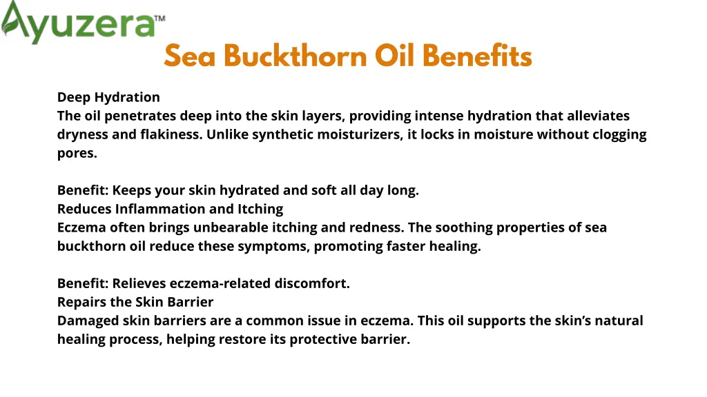 sea buckthorn oil benefits