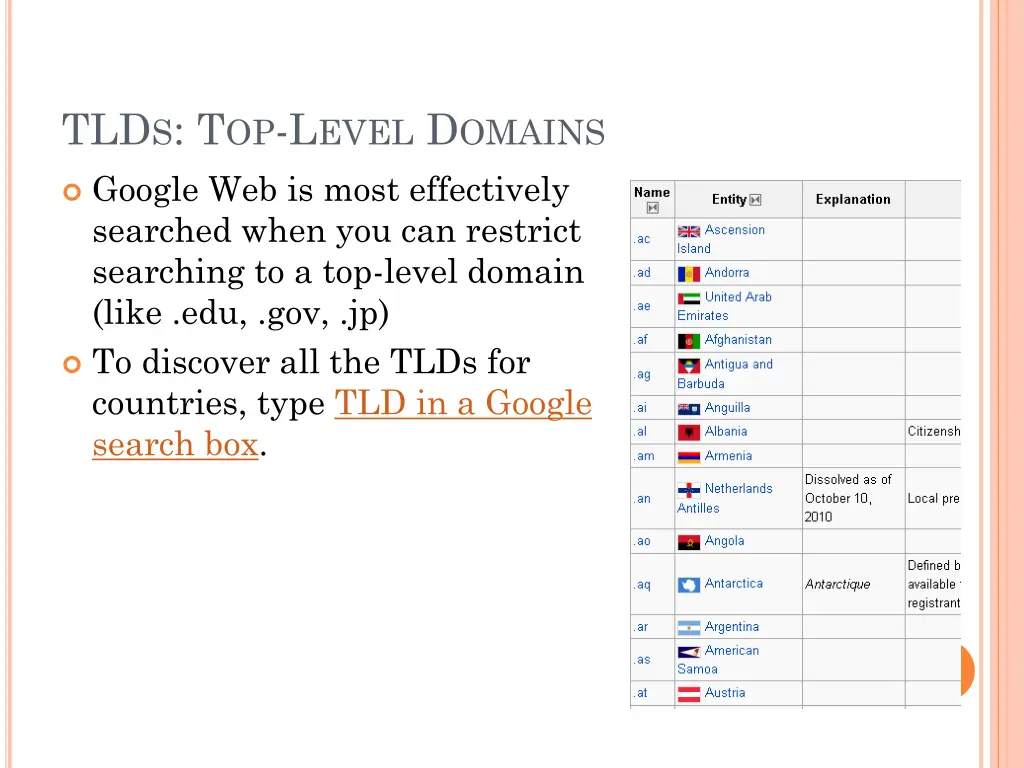 tld s t op l evel d omains