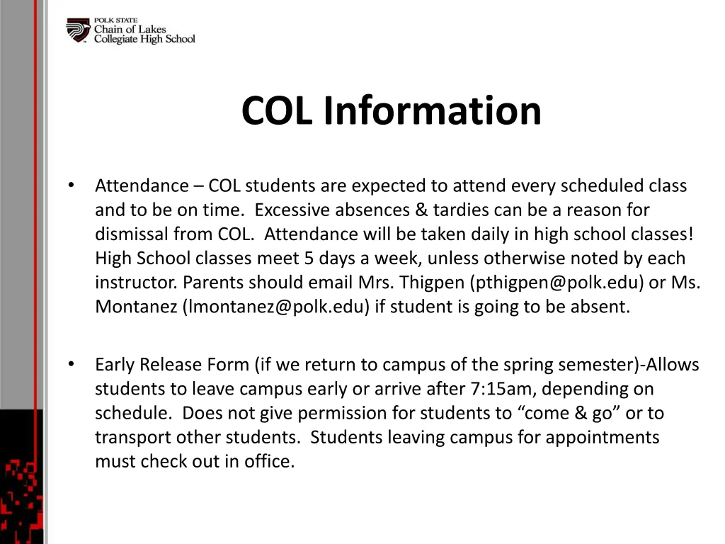 col information