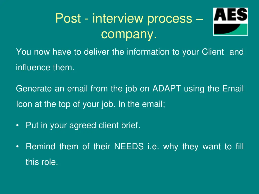 post interview process company