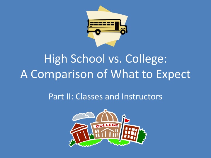 high school vs college a comparison of what