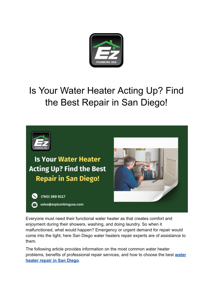 is your water heater acting up find the best