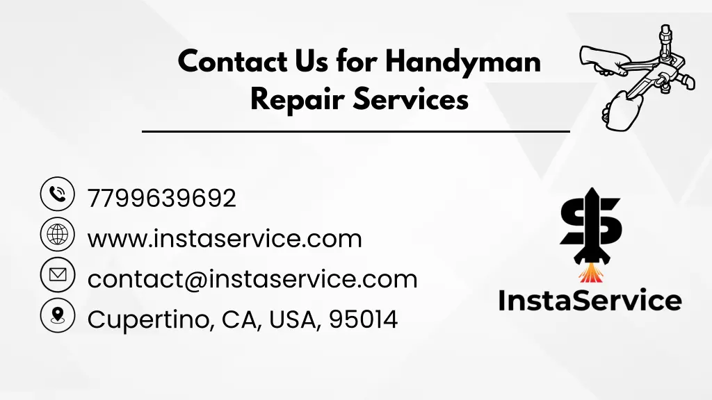 contact us for handyman repair services