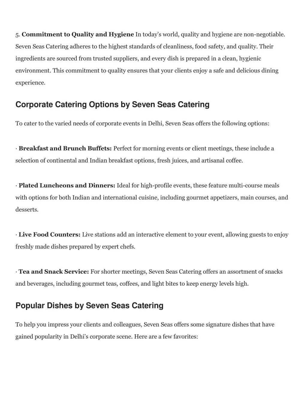 5 commitment to quality and hygiene in today
