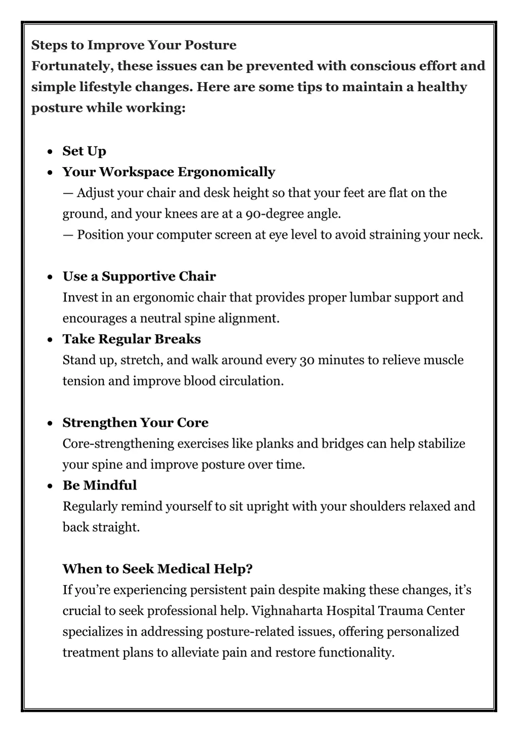 steps to improve your posture fortunately these