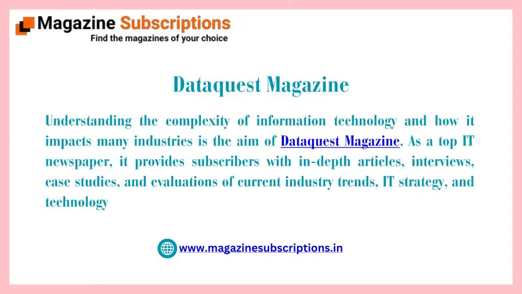 dataquest magazine