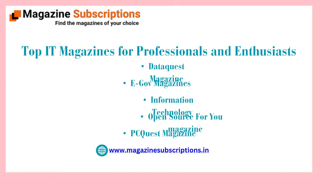 top it magazines for professionals