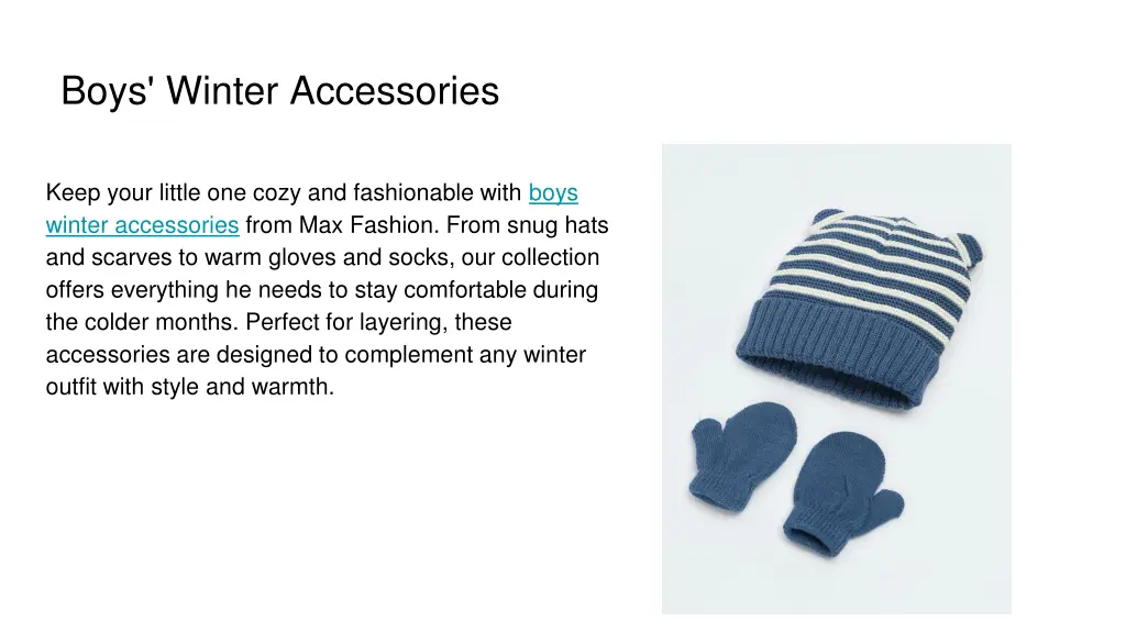 boys winter accessories