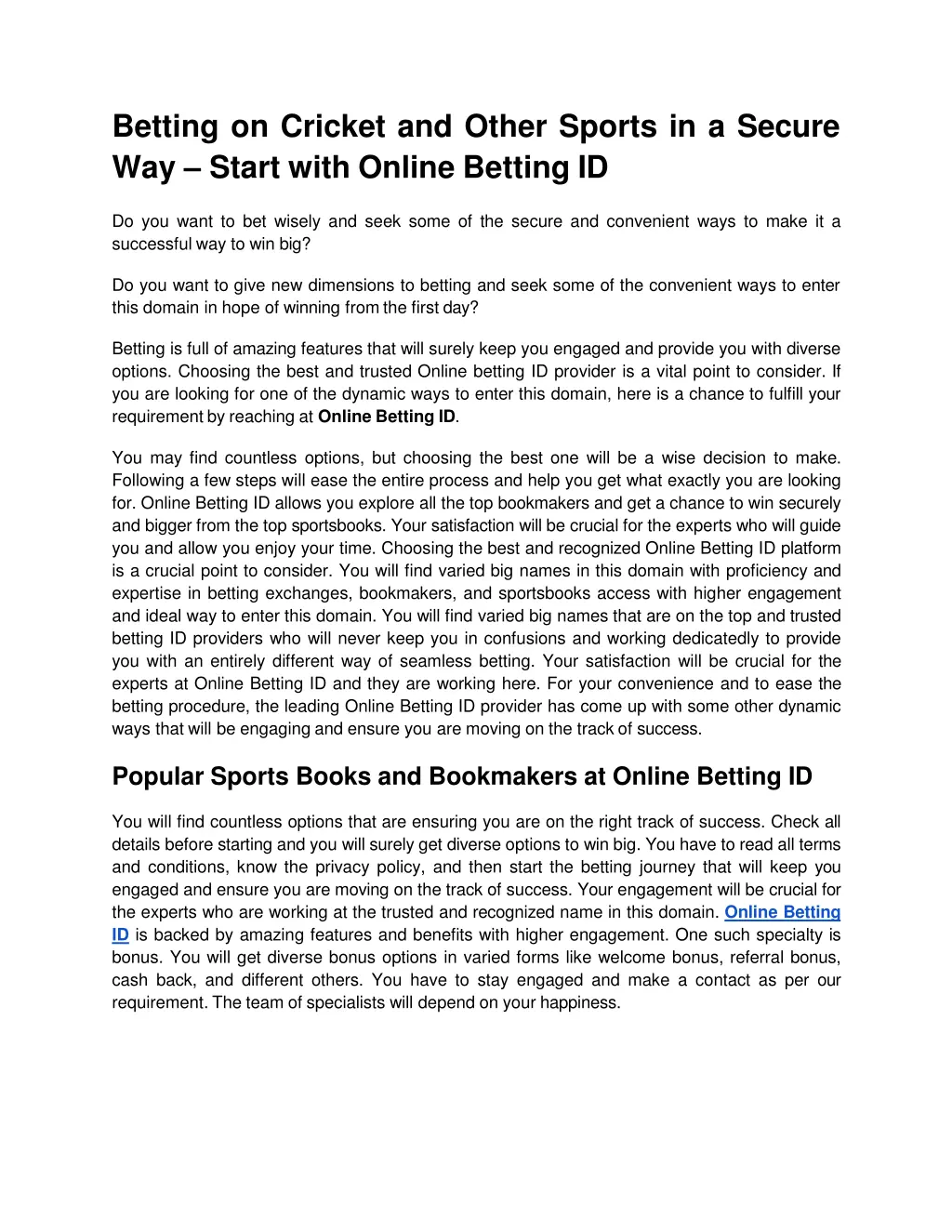 betting on cricket and other sports in a secure
