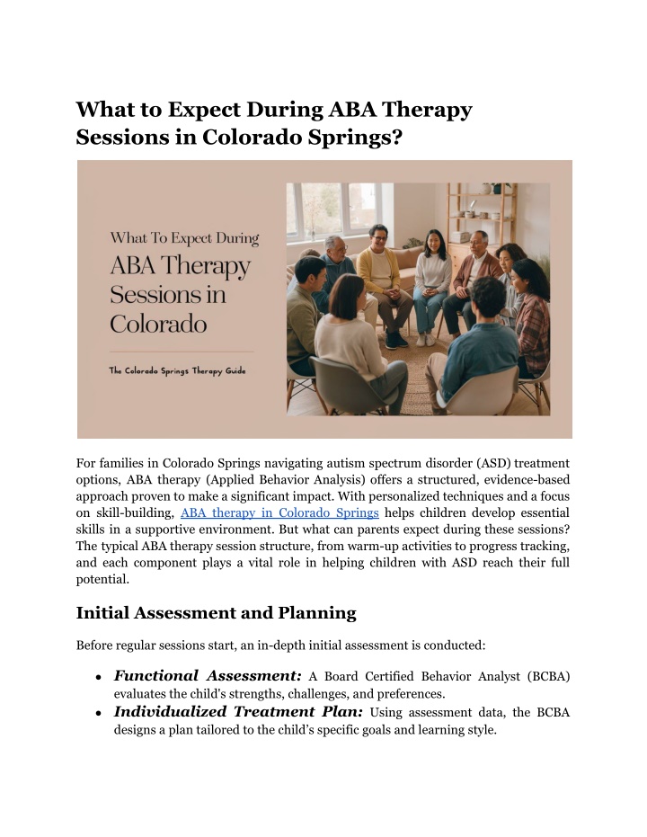 what to expect during aba therapy sessions