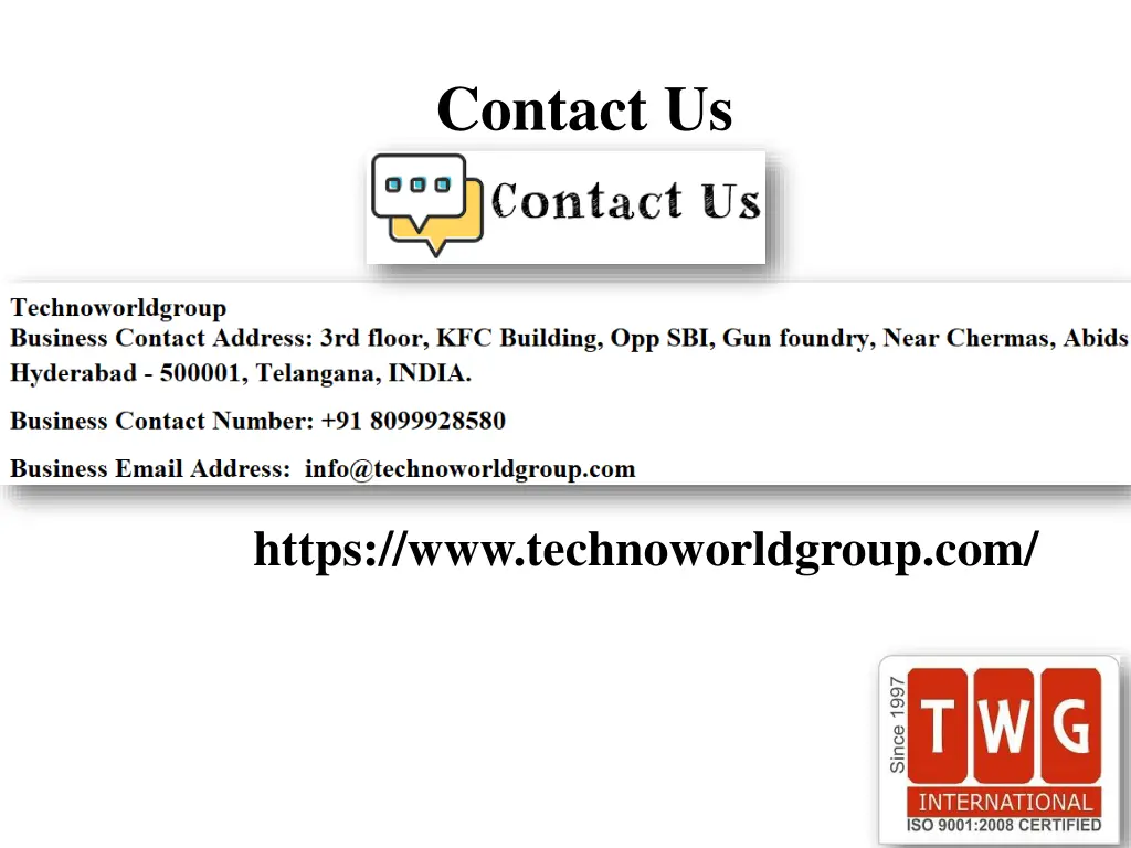 contact us