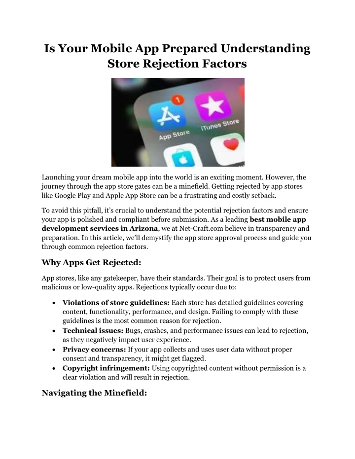 is your mobile app prepared understanding store