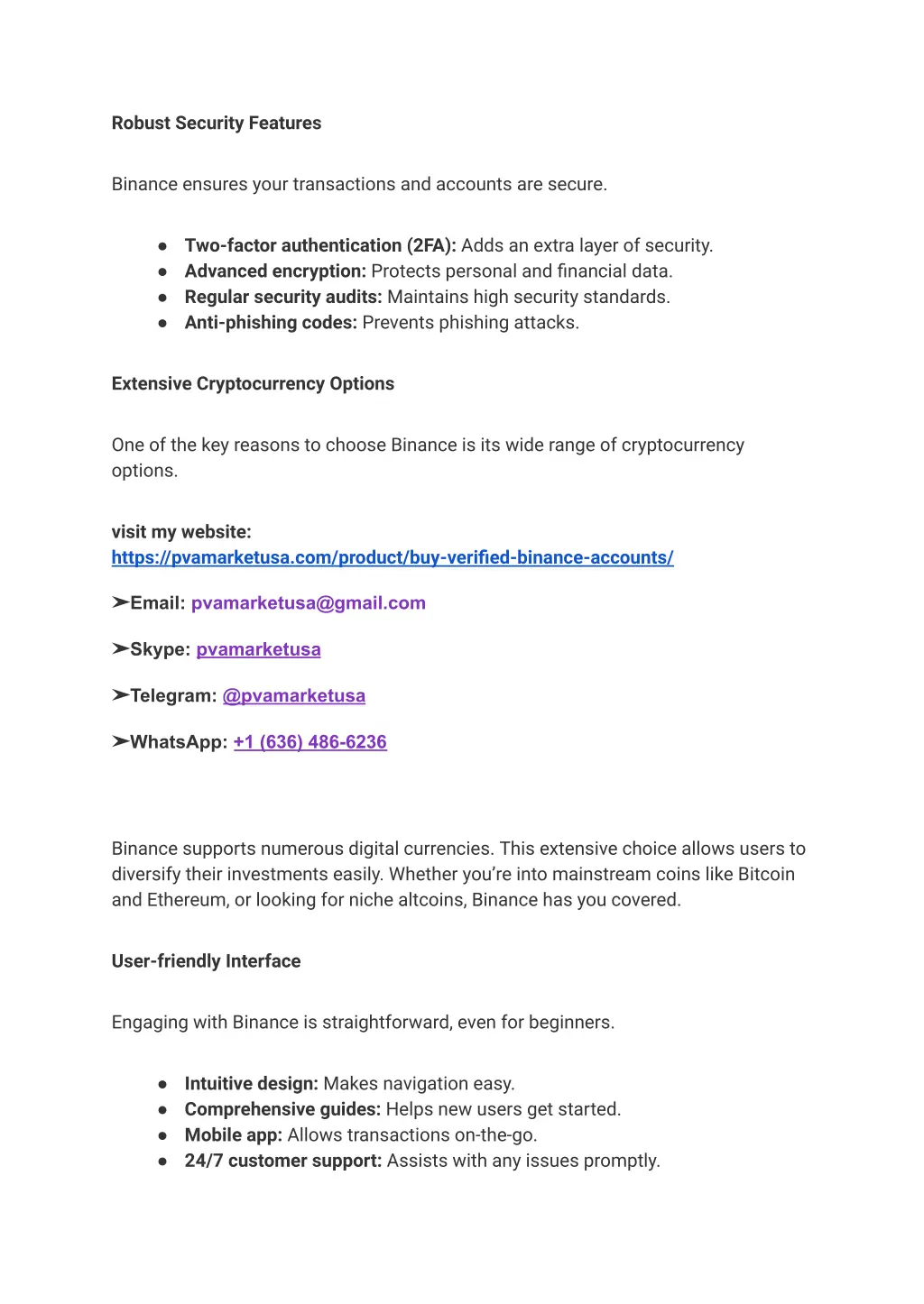 robust security features