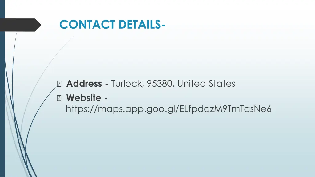 contact details