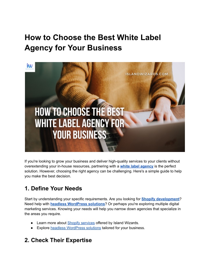 how to choose the best white label agency