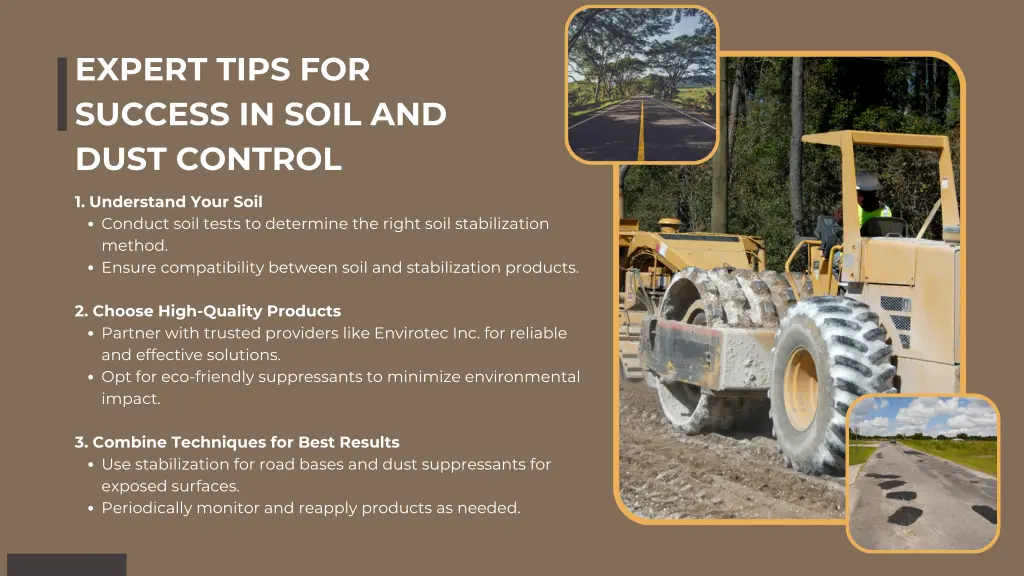 expert tips for success in soil and dust control