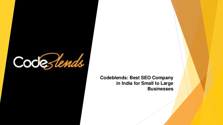 codeblends best seo company in india for small