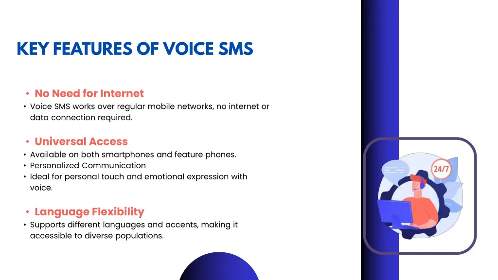 key features of voice sms