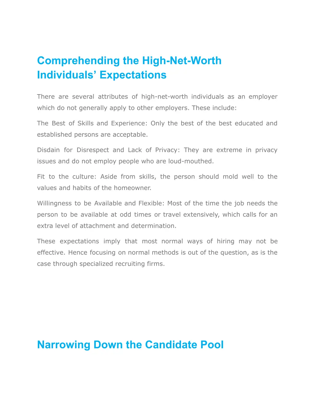 comprehending the high net worth individuals