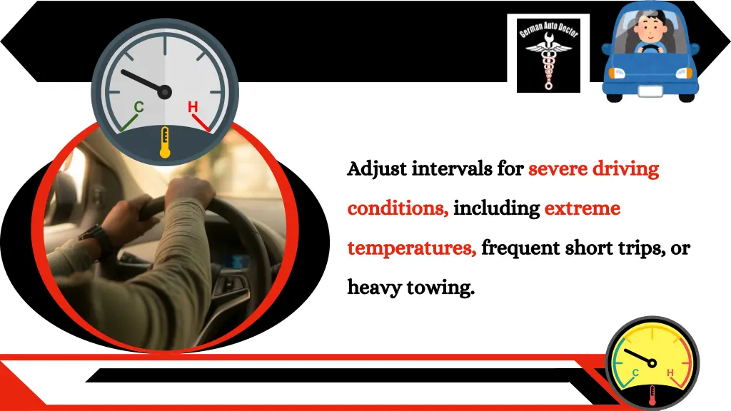 adjust intervals for severe driving