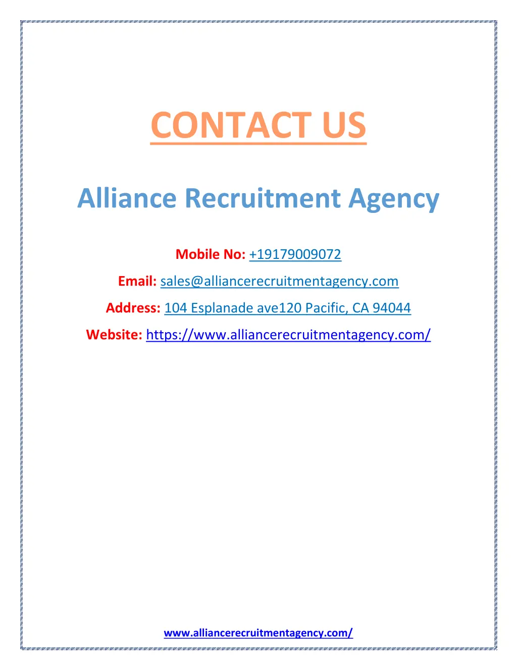 contact us