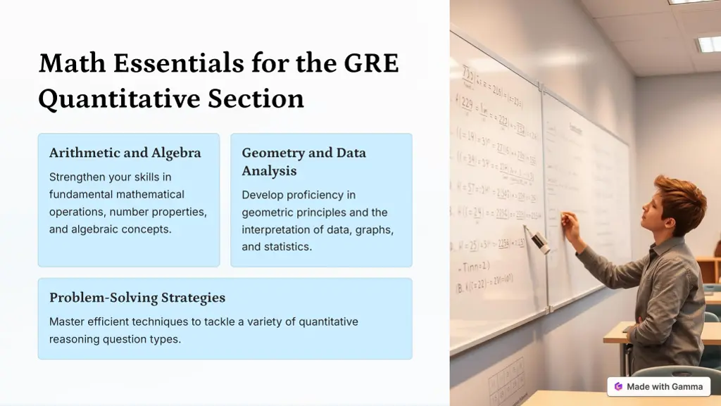 math essentials for the gre quantitative section