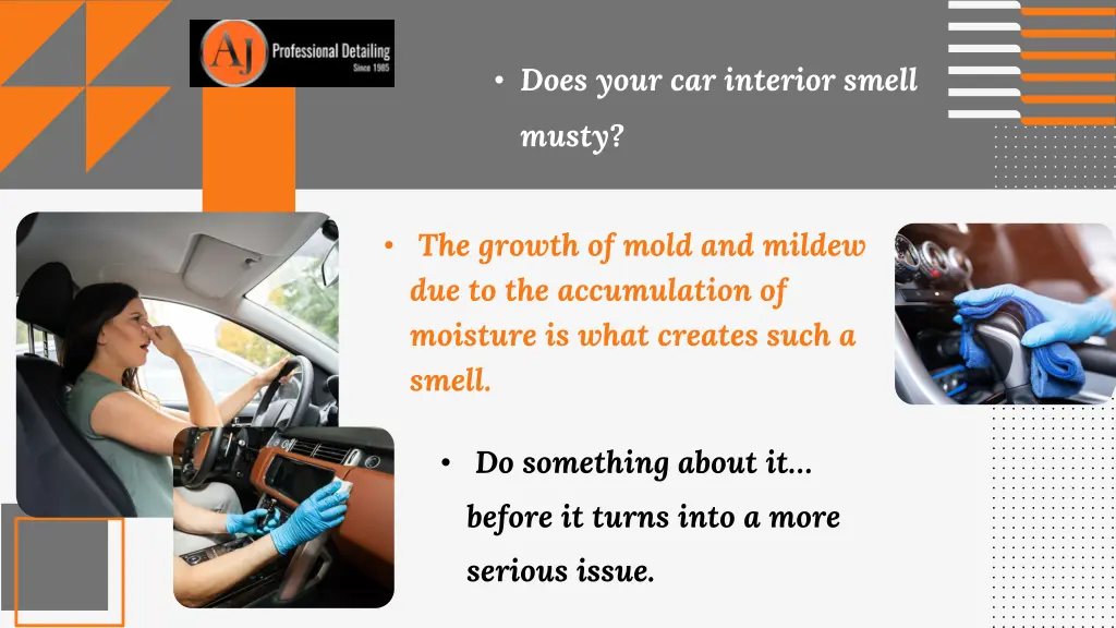 does your car interior smell musty