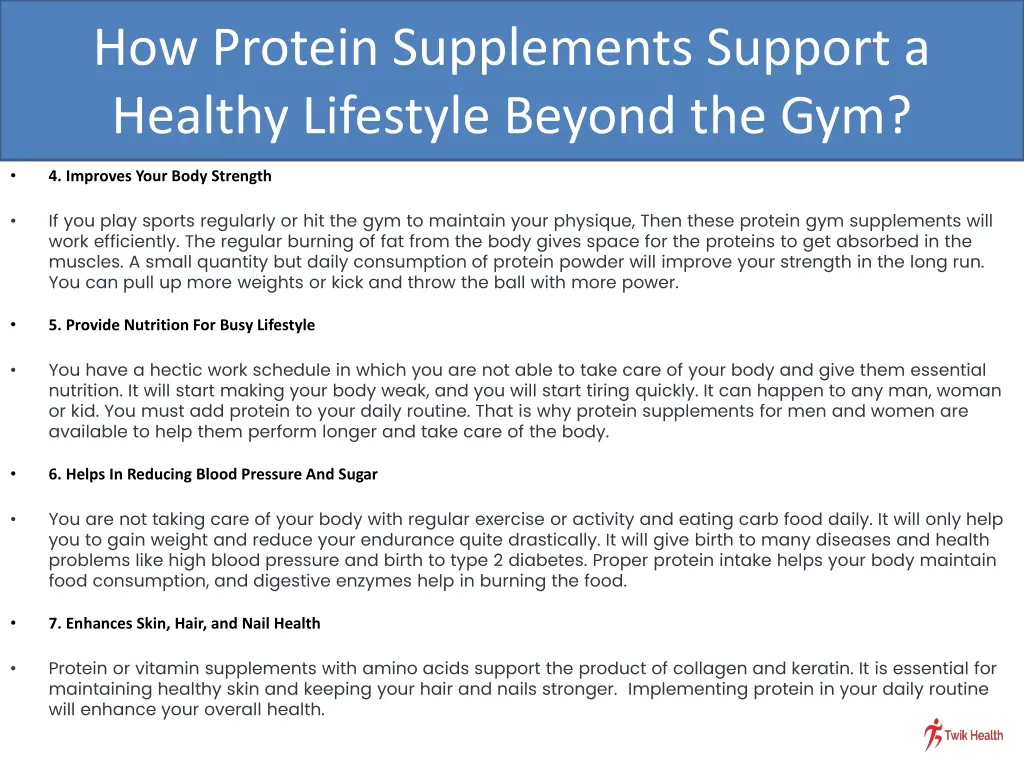 how protein supplements support a healthy 2