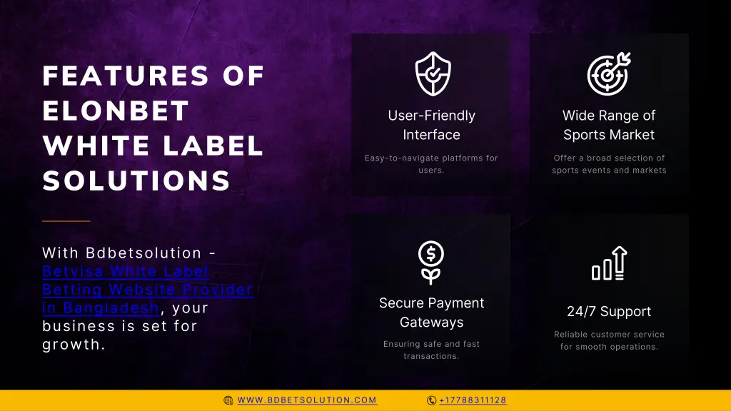 features of elonbet white label solutions