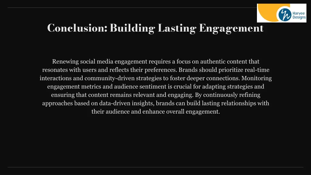 conclusion building lasting engagement