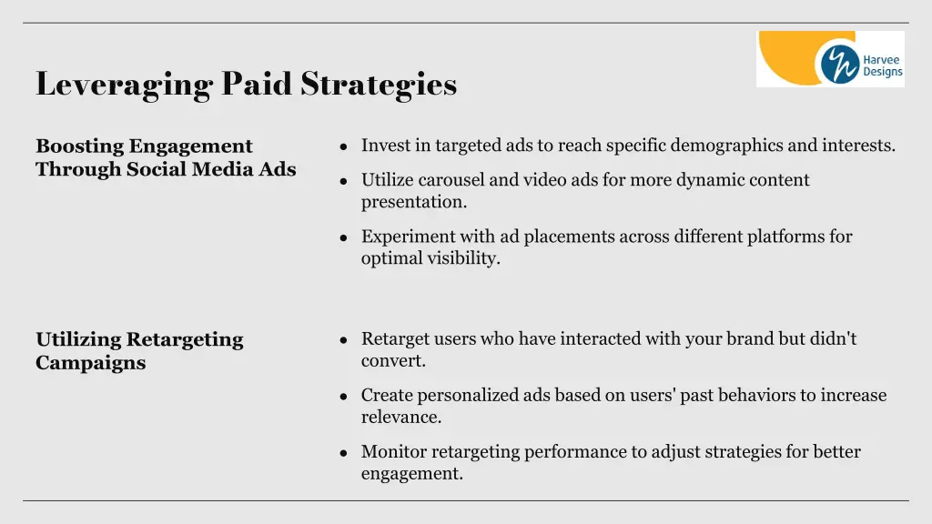 leveraging paid strategies