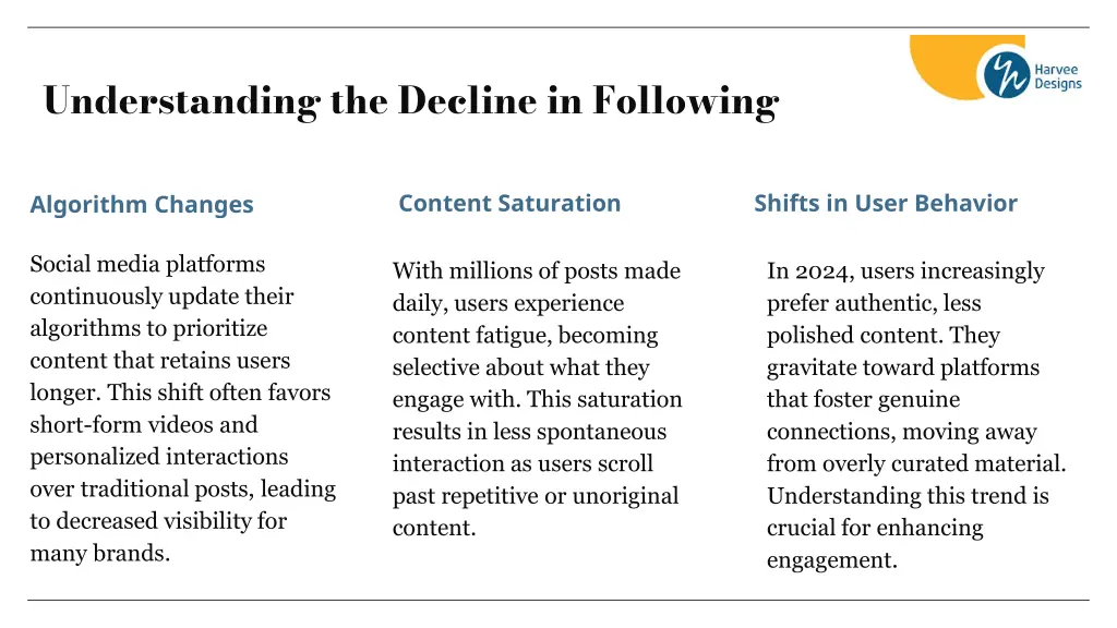 understanding the decline in following